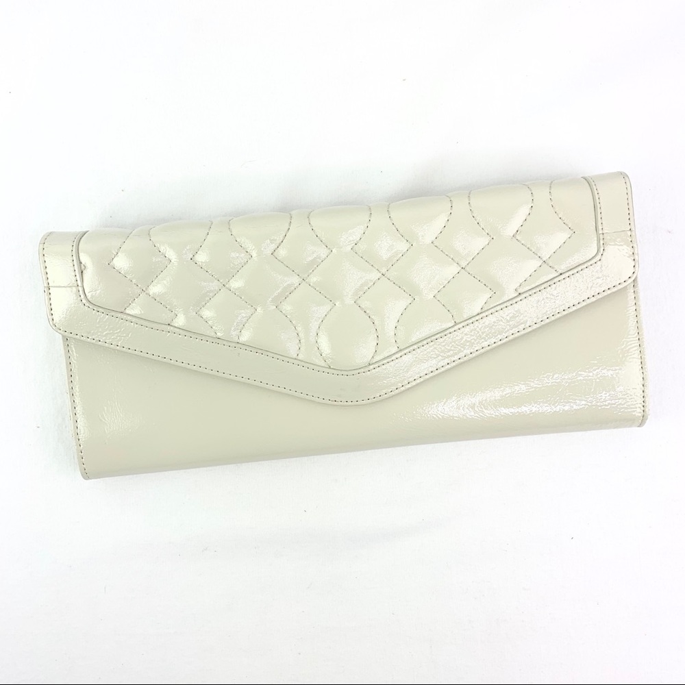 HOBO International Cream Quilted Clutch